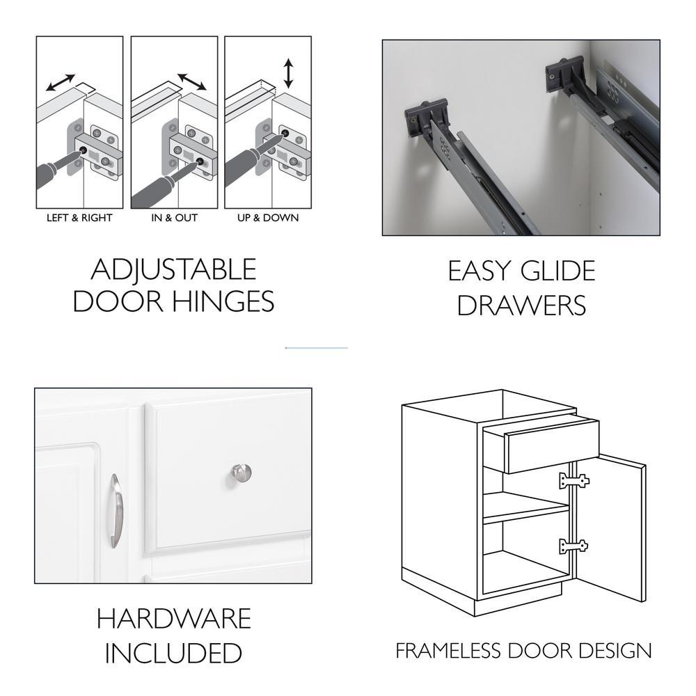 Wyndham 48 in. W x 21 in. D Ready to Assemble Bath Vanity Cabinet Only in Espresso