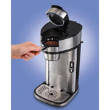 Stainless Steel Single Serve Coffee Maker with Built-In Filter