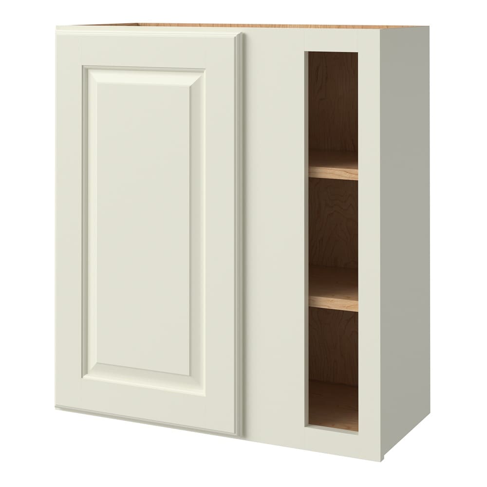 allen + roth Pattingham 27-in W x 30.125-in H x 12-in D Harbor Blind Corner Wall Fully Assembled Cabinet (Raised Panel Square Style)
