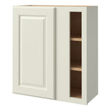 allen + roth Pattingham 27-in W x 30.125-in H x 12-in D Harbor Blind Corner Wall Fully Assembled Cabinet (Raised Panel Square Style)