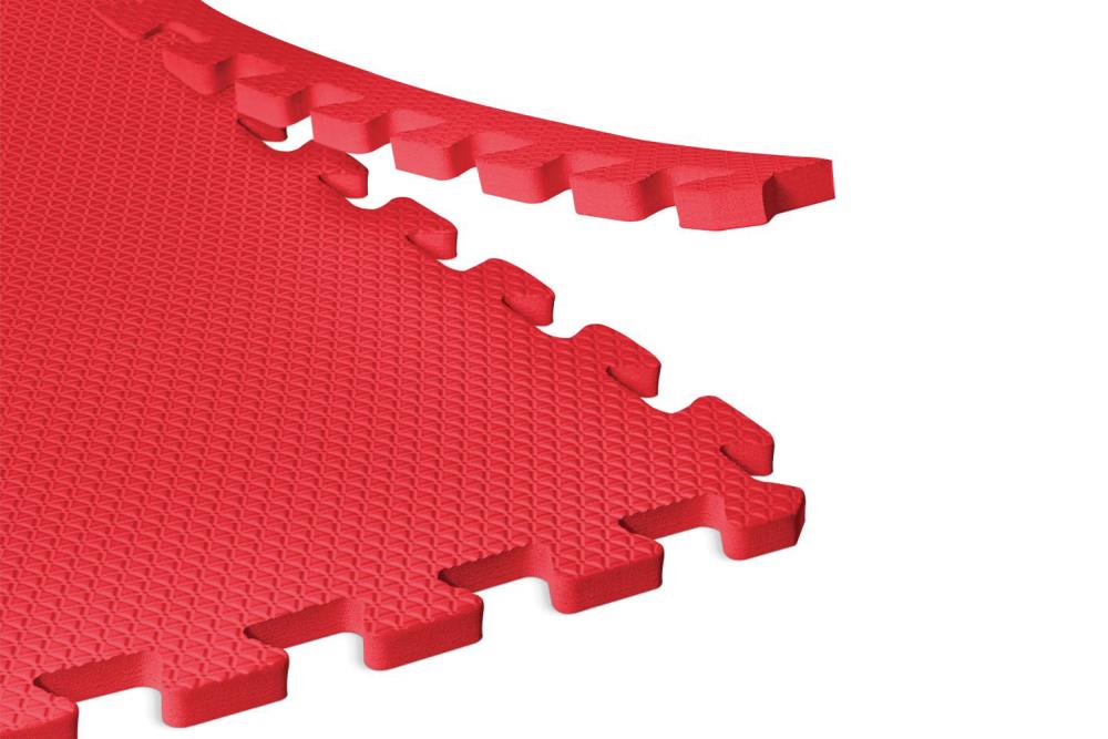 Norsk Red 24 in. x 24 in. x 0.47 in. Foam Interlocking Floor Mat (6-Pack)