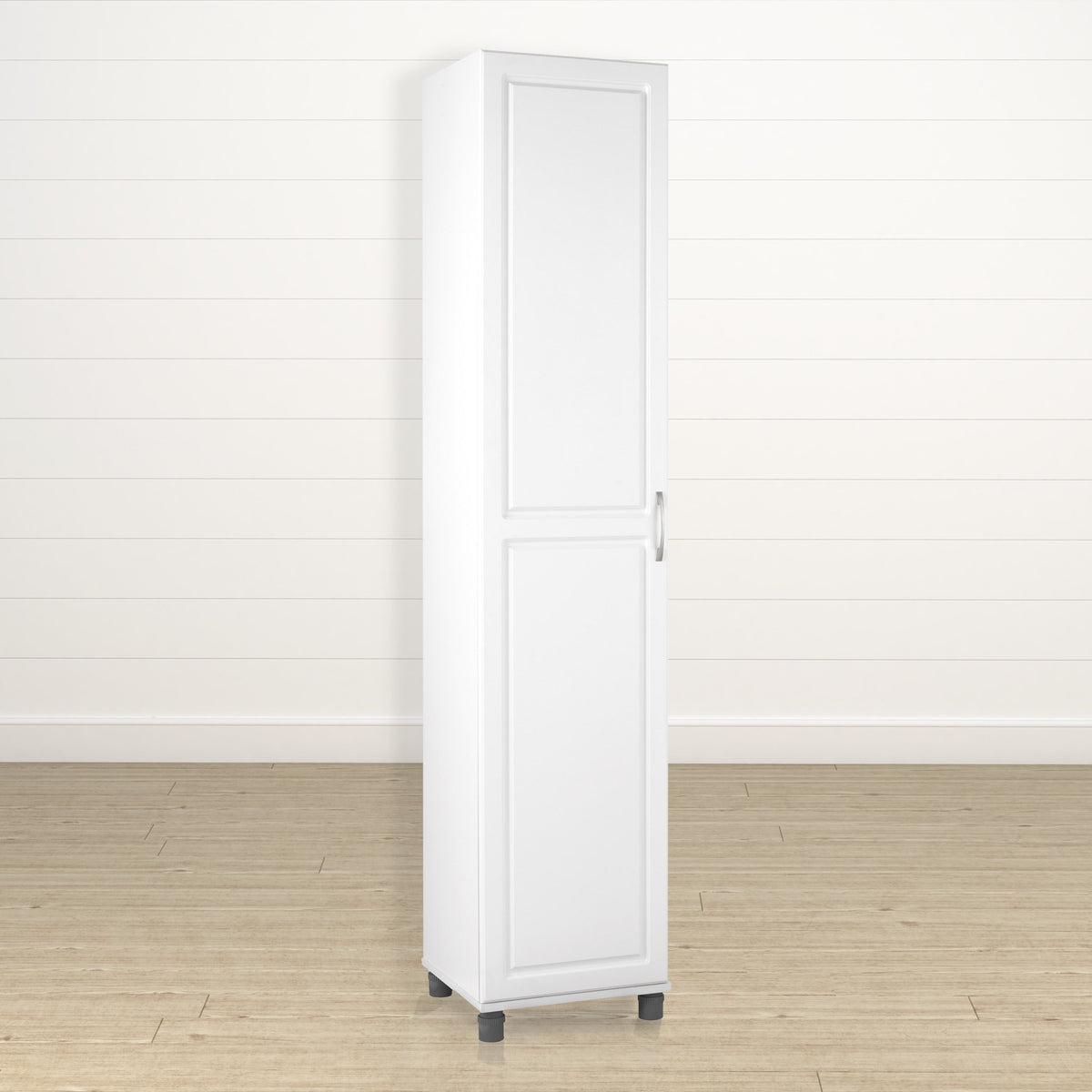 Ameriwood Home Kendall 15.68-in W x 74.31-in H x 15.37-in D Freestanding Composite Wood Garage Cabinet in White