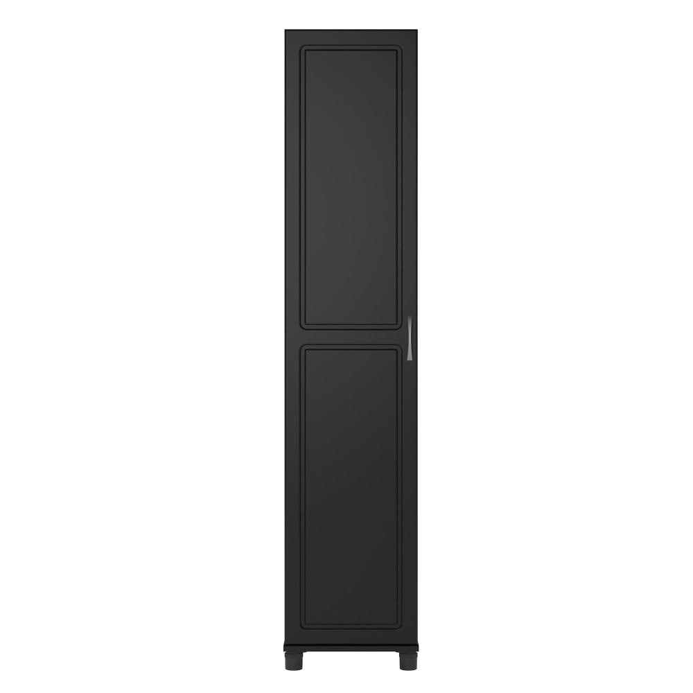 Ameriwood Home Kendall 15.68-in W x 74.31-in H x 15.37-in D Freestanding Composite Wood Garage Cabinet in Black