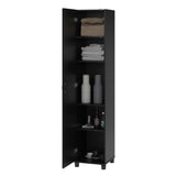Ameriwood Home Kendall 15.68-in W x 74.31-in H x 15.37-in D Freestanding Composite Wood Garage Cabinet in Black