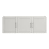 Ameriwood Home Callahan 54-in W x 20.31-in H x 12.44-in D Wall-mounted Composite Wood Garage Cabinet in White