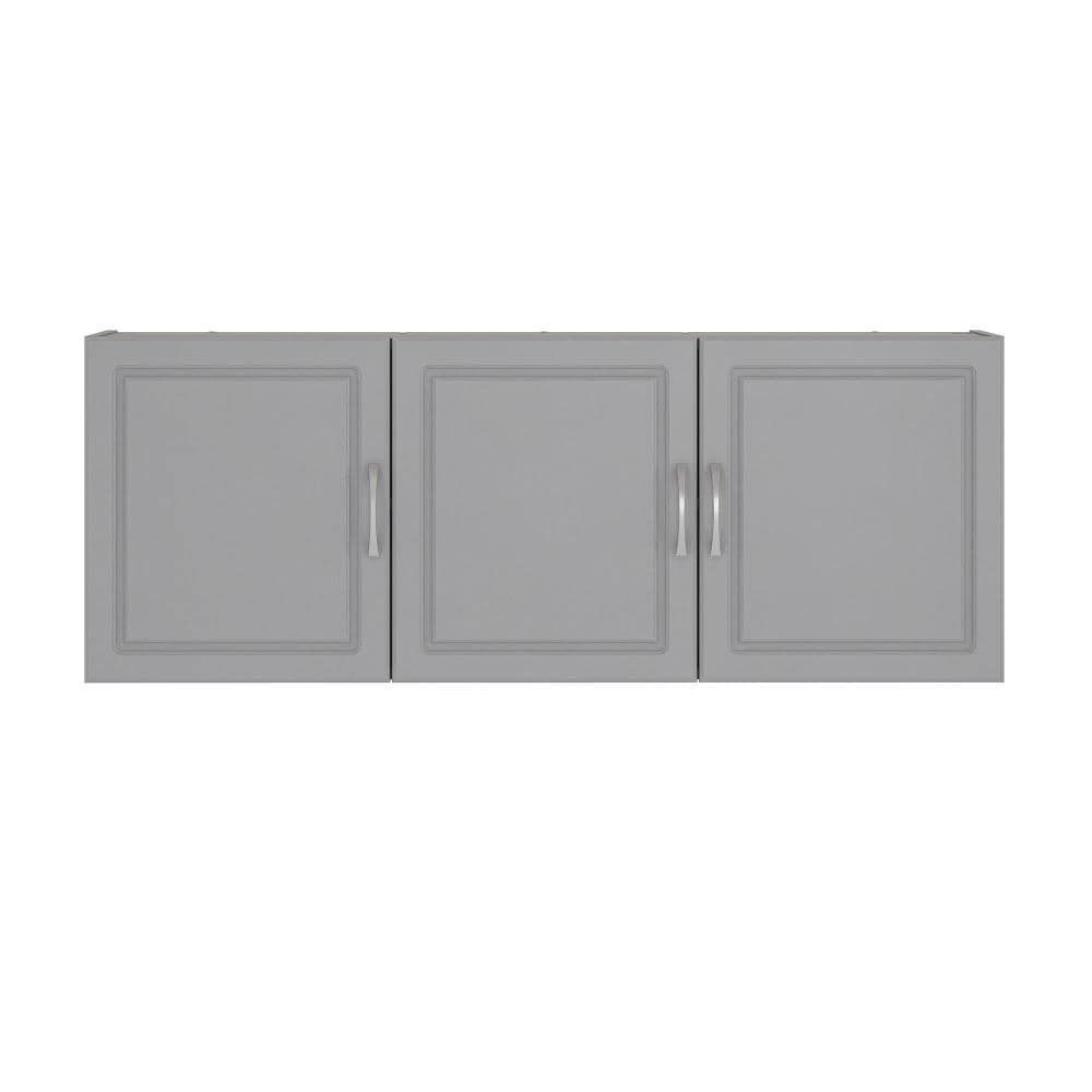 Ameriwood Home Kendall 54-in W x 20.31-in H x 12.43-in D Wall-mounted Composite Wood Garage Cabinet in Gray