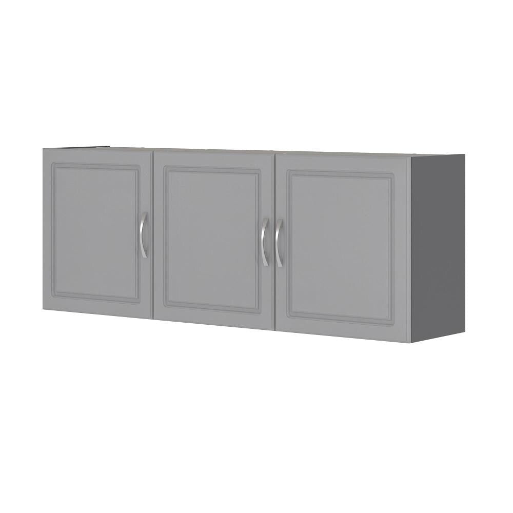 Ameriwood Home Kendall 54-in W x 20.31-in H x 12.43-in D Wall-mounted Composite Wood Garage Cabinet in Gray