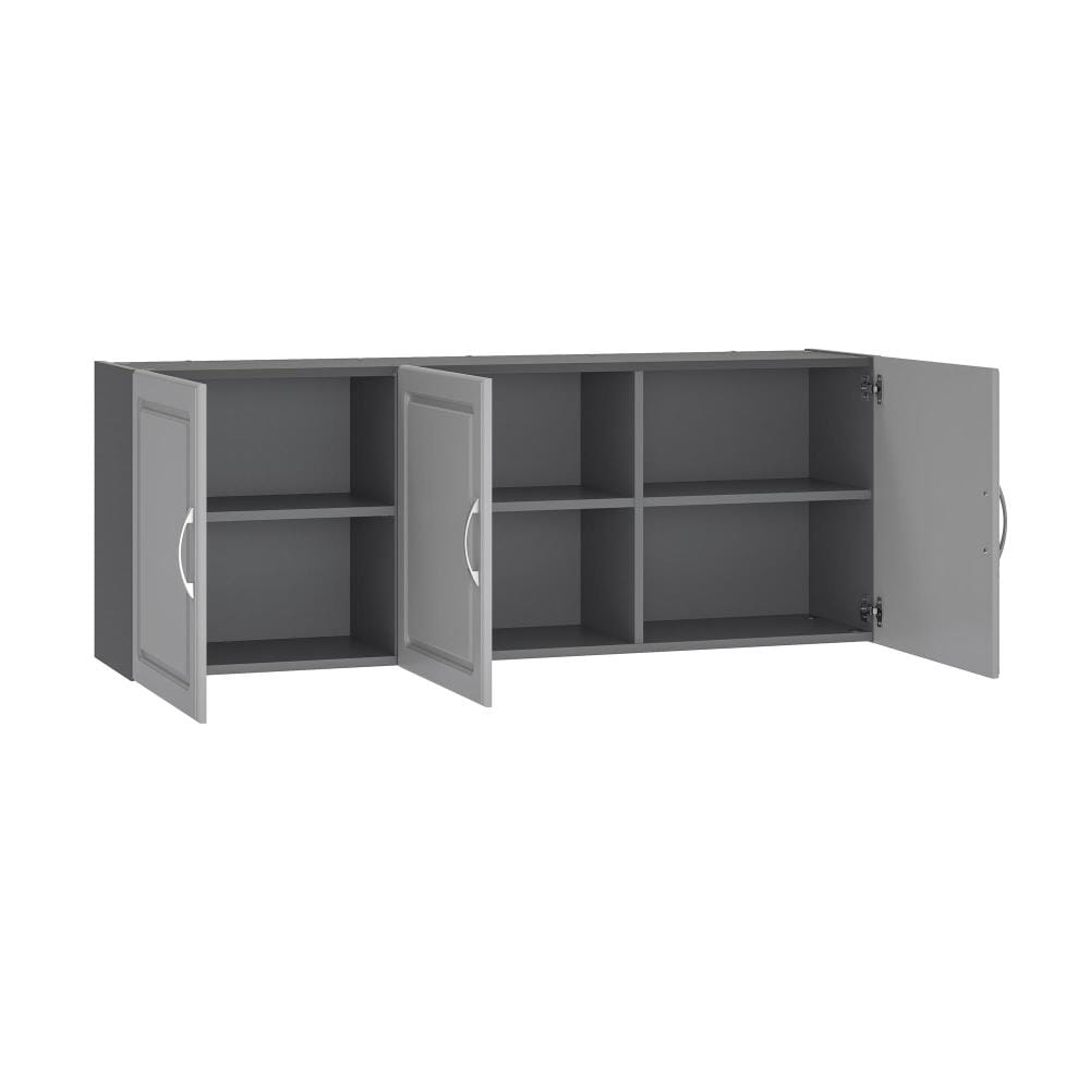 Ameriwood Home Kendall 54-in W x 20.31-in H x 12.43-in D Wall-mounted Composite Wood Garage Cabinet in Gray