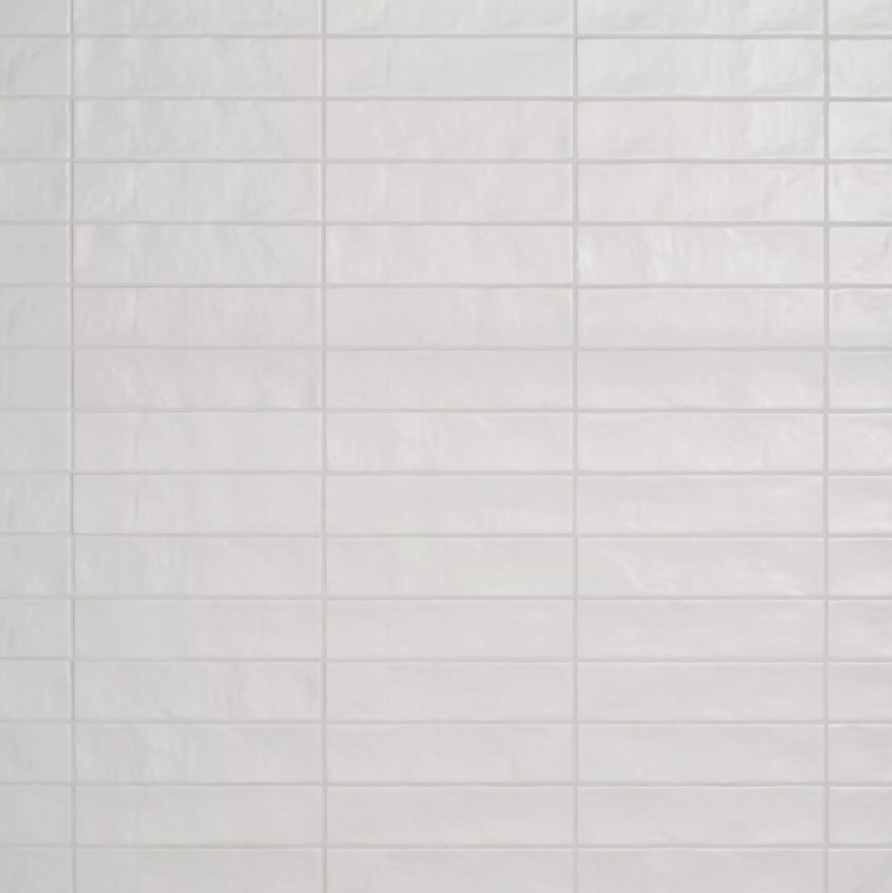 Matte White Brick Ceramic Tile