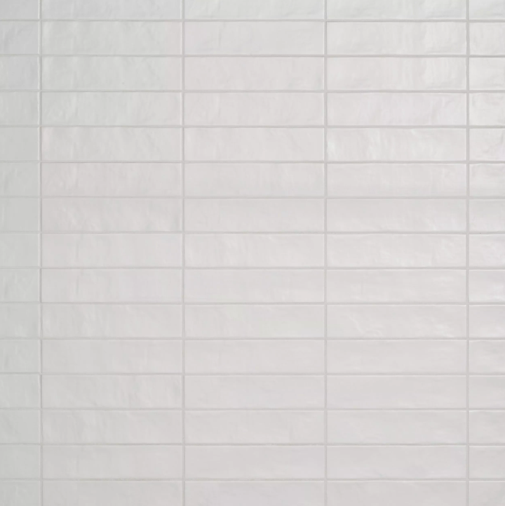 Matte White Brick Ceramic Tile