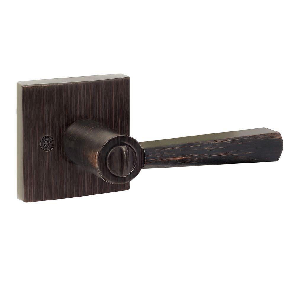Prestige Spyglass Satin Nickel Bed/Bath Door Lever - Super Arbor