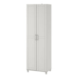 Ameriwood Home Callahan 23.7-in W x 75-in H x 15.39-in D Freestanding Composite Wood Garage Cabinet in White