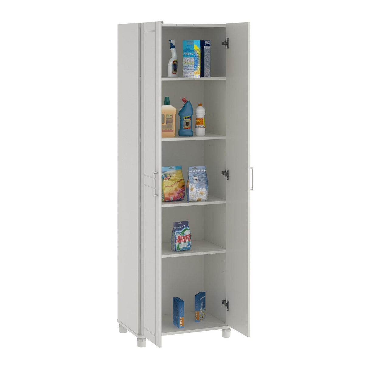 Ameriwood Home Callahan 23.7-in W x 75-in H x 15.39-in D Freestanding Composite Wood Garage Cabinet in White