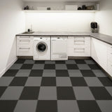 Blue Hawk 20.5-in x 20.5-in Black Coin PVC Plastic Tile Multipurpose Flooring