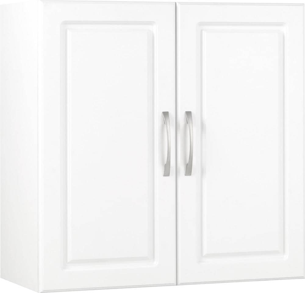 Ameriwood Home Kendall 23.43-in W x 23.68-in H x 12.437-in D Wall-mounted Composite Wood Garage Cabinet in White