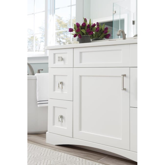 Amerock Blackrock 1-13/16-in (46mm) Center to Center Satin Nickel Triangular Pendant Drawer Pull