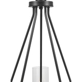 Progress Lighting Strahan 5-Light Black Transitional Chandelier