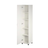 Ameriwood Home Callahan 15.67-in W x 74.29-in H x 15.39-in D Freestanding Composite Wood Garage Cabinet in White