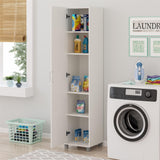 Ameriwood Home Callahan 15.67-in W x 74.29-in H x 15.39-in D Freestanding Composite Wood Garage Cabinet in White
