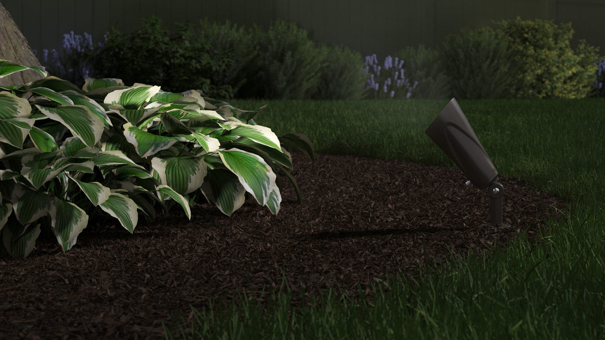 Kichler 150-Lumen 3-Watt Olde Bronze Low Voltage Hardwired LED Landscape Flood Light