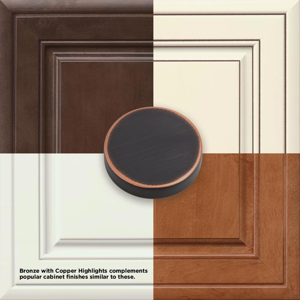 French Lace 1-1/2 in. (38mm) Venetian Bronze Round Cabinet Knob - Super Arbor