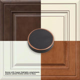 French Lace 1-1/2 in. (38mm) Venetian Bronze Round Cabinet Knob - Super Arbor