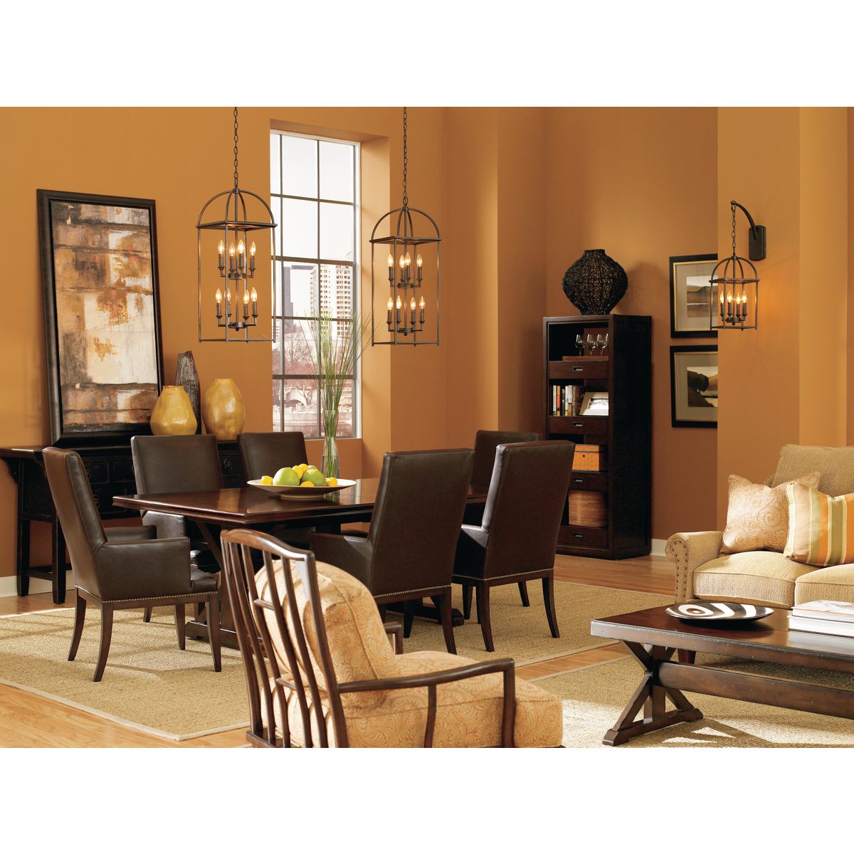 Progress Lighting Piedmont 4-Light Antique Bronze Farmhouse Chandelier
