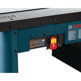 15 Amp Corded 27 in. x 18 in. Aluminum Router Table with Bonus 12 Amp Corded 2.25 HP Variable Speed Fixed-Base Router - Super Arbor