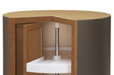 Diamond NOW Weyburn 36-in W x 35-in H x 23.75-in D Saddle Lazy Susan Corner Base Stock Cabinet
