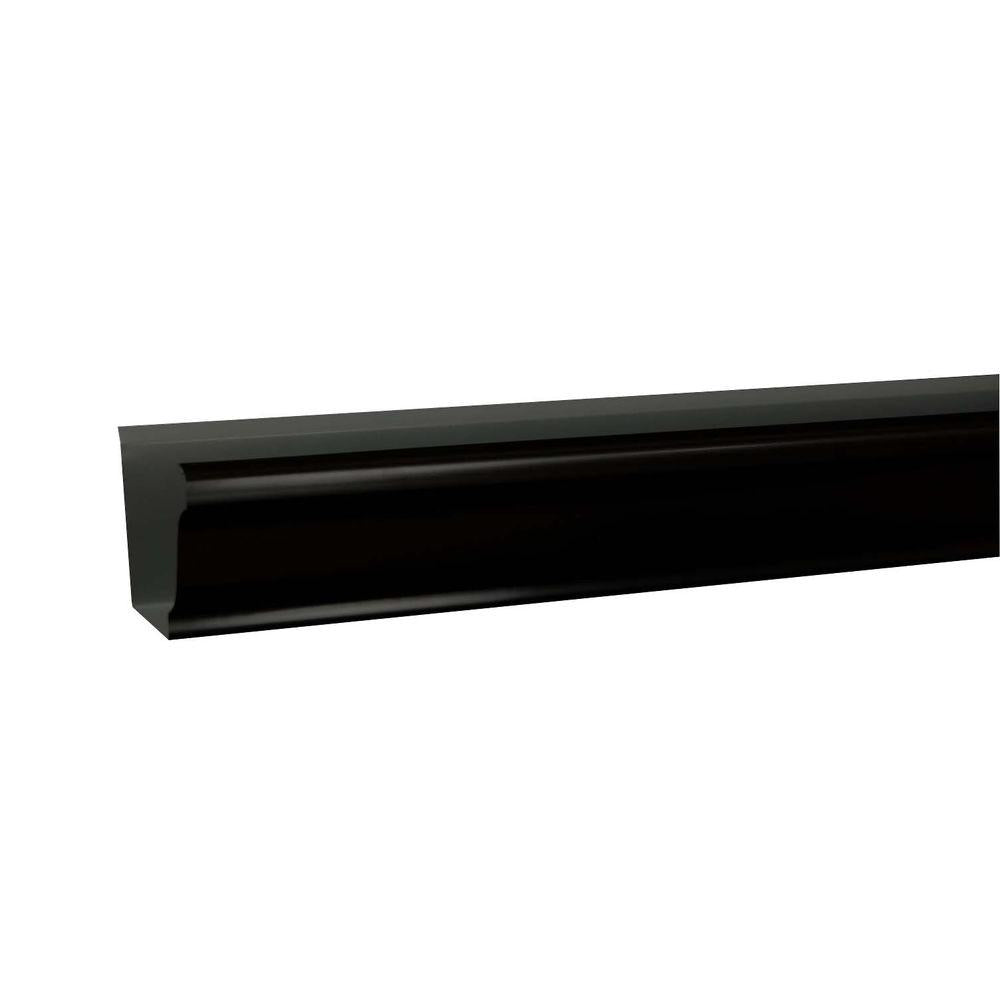 5 in. x 10 ft. K-Style Black Aluminum Gutter