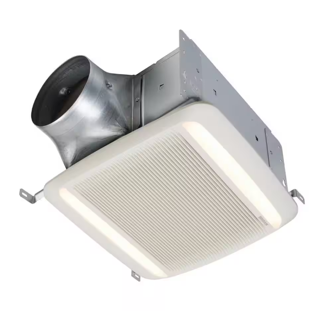 QTDC Series 110 CFM-150 CFM Bathroom Exhaust Fan with LED, ENERGY STAR