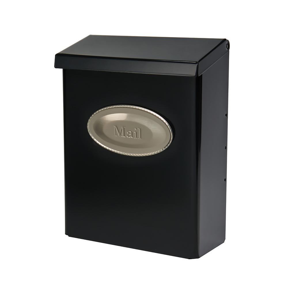 Designer Medium, Vertical, Wall Mount, Locking Mailbox, White - Super Arbor