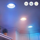 WiZ 72-Watt Equivalent BR30 Tunable Wi-Fi Connected Smart LED Light Bulb in White (4-Pack)