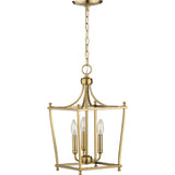 Progress Lighting Parkhurst 3-Light Brushed Bronze Traditional Lantern Medium Hanging Pendant Light