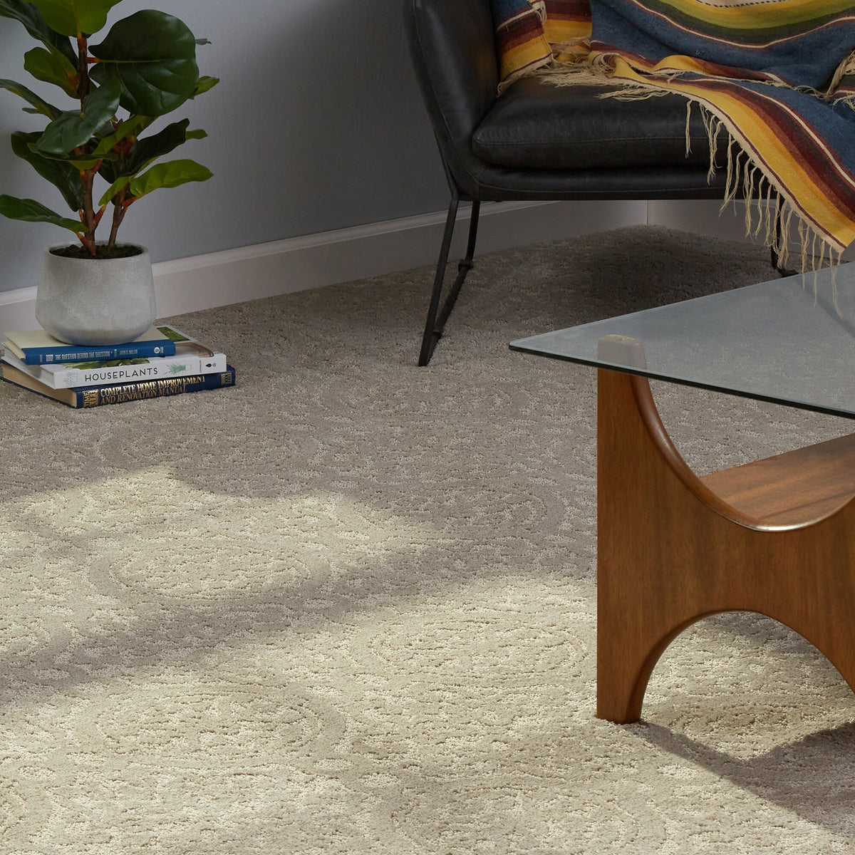 STAINMASTER Essentials So Happy Sea Birds Pattern Indoor Carpet, 12-ft Roll Width, 35 oz/sq yd