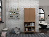 Manhattan Comfort Hampton Black 6-Shelf Office Cabinet