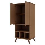 Manhattan Comfort Hampton Black 6-Shelf Office Cabinet