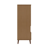 Manhattan Comfort Hampton Black 6-Shelf Office Cabinet