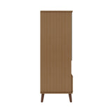 Manhattan Comfort Hampton Maple Cream 6-Shelf Office Cabinet