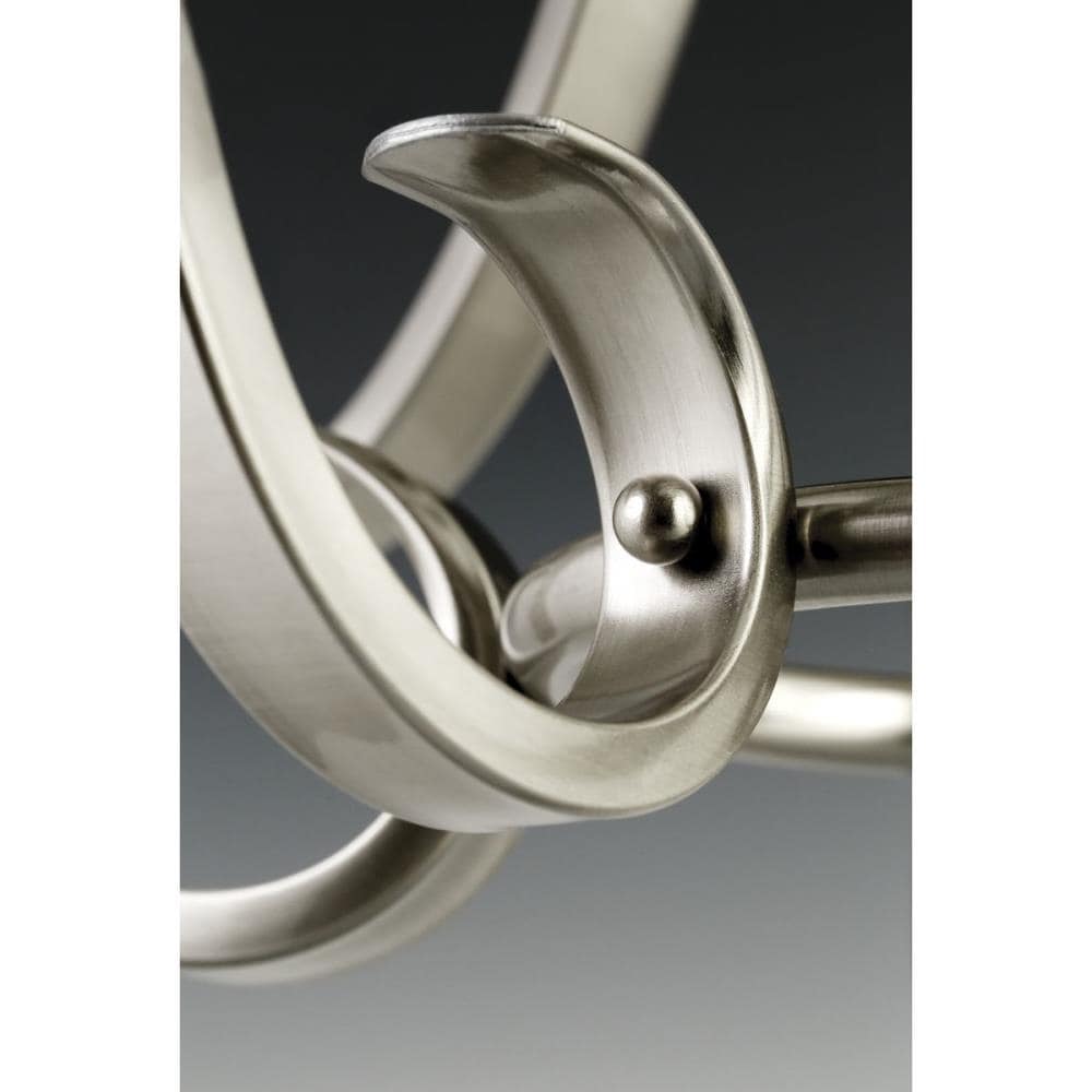 Progress Lighting Torino 5-Light Brushed Nickel Transitional Chandelier
