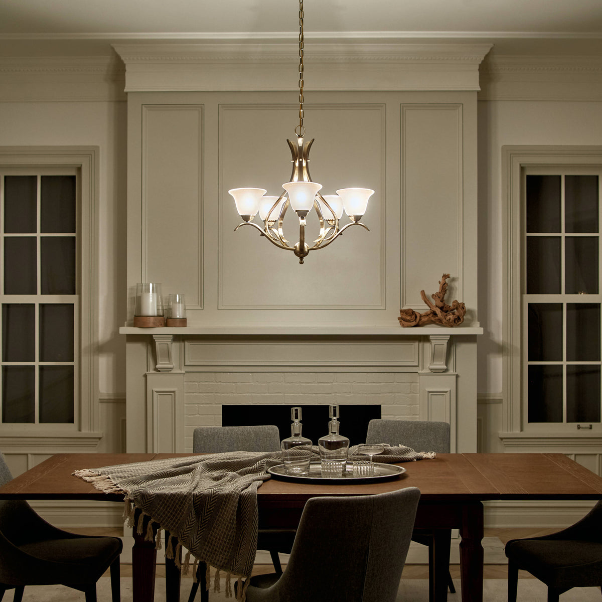 Kichler Dover 5-Light Antique Gold Transitional Chandelier