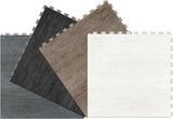 Perfection Floor Tile Deadwood Collection Barnwood/Satin 20-in x 20-in Water-Resistant Interlocking Luxury Vinyl Tile Flooring, 16.7-sq ft Carton