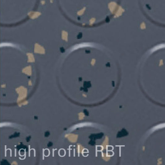 Flexco High Profile Radial RBT Blue Shadow 18-in x 18-in Vinyl Tile Flooring (2.25-sq ft)
