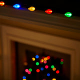 GE StayBright 25-Count 12-ft Multicolor LED Plug-In Christmas String Lights
