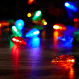 GE StayBright 25-Count 12-ft Multicolor LED Plug-In Christmas String Lights