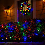 GE StayBright 6-ft x 8-ft Multicolor LED Mini Net Christmas Lights, 300 Count, Plug-In