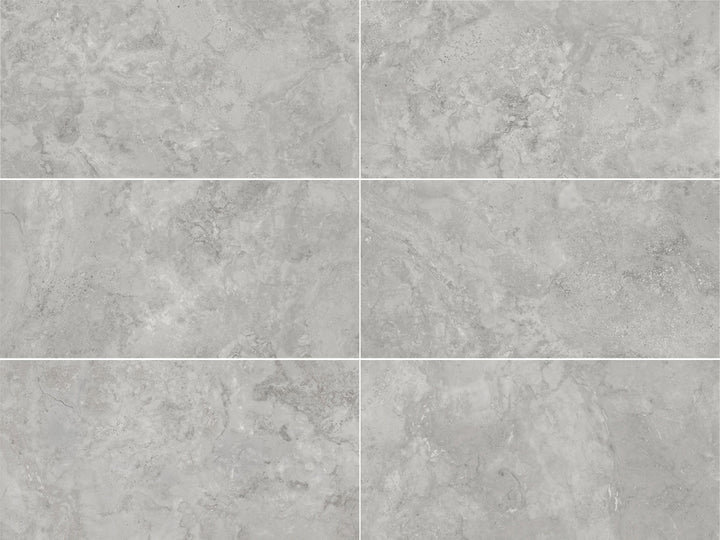 Style Selections City Gray 12-in x 24-in Glazed Ceramic Floor and Wall Tile product image