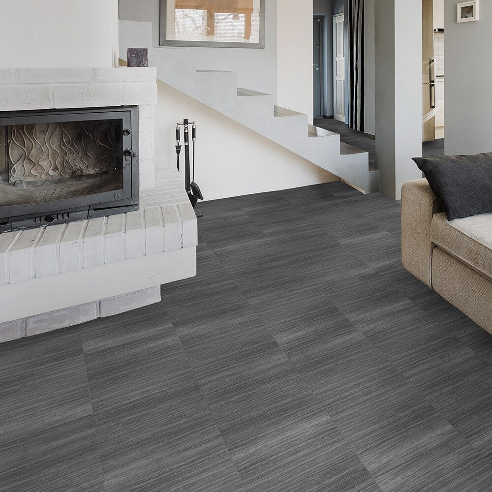 Perfection Floor Tile Stonecreek Collection Strata/Satin 20-in x 20-in Water Resistant Interlocking Luxury Flooring (16.7-sq ft)