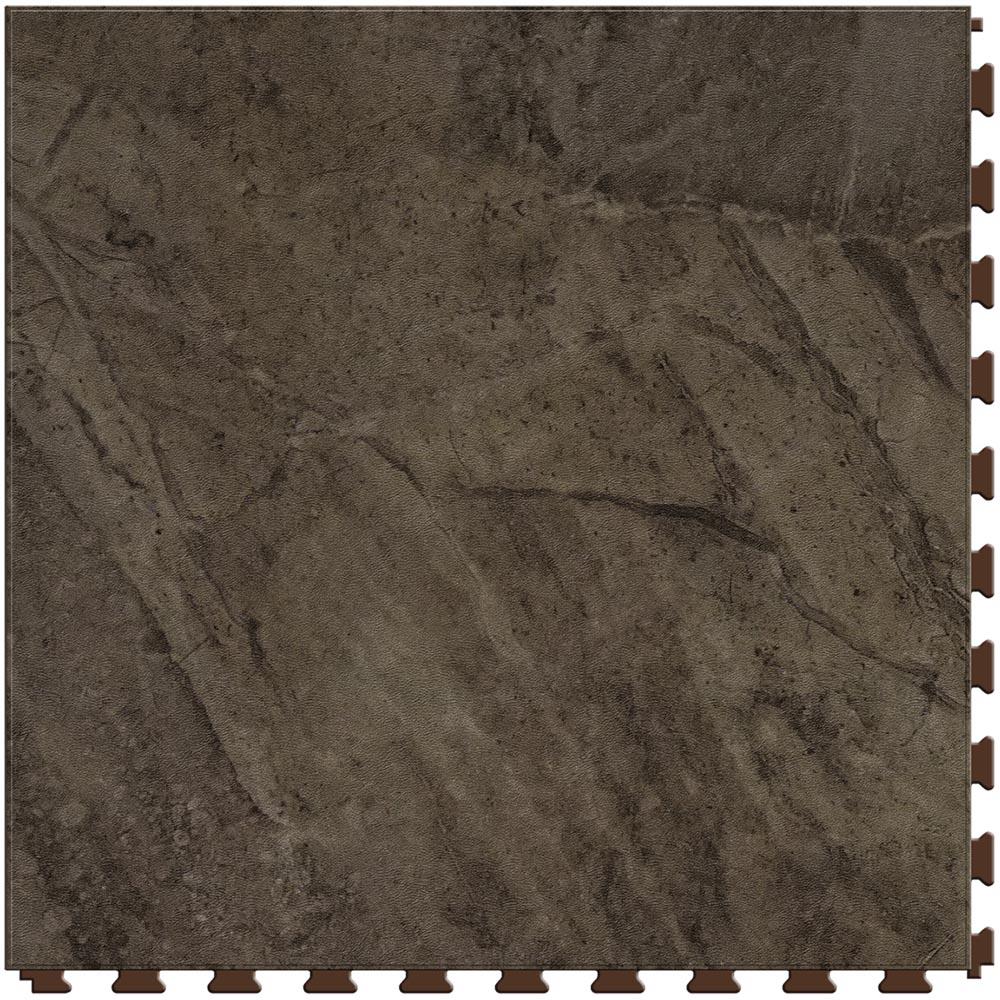 Perfection Floor Tile Sample – StoneCreek Collection Malta Stone/Satin Water-Resistant Stone-Look Interlocking Vinyl Tile