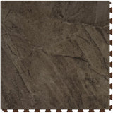Perfection Floor Tile Sample – StoneCreek Collection Malta Stone/Satin Water-Resistant Stone-Look Interlocking Vinyl Tile